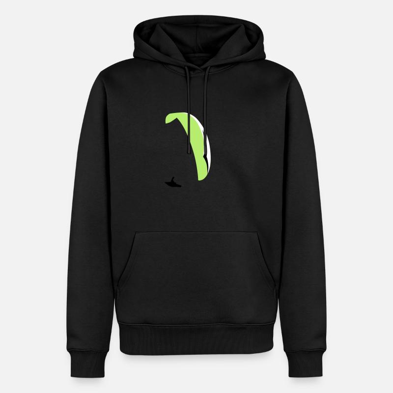 Paraglider XC - Männer Premium Bio Hoodie - Schwarz