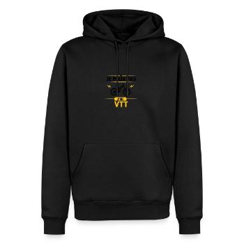 Je Peux Pas J'ai VTT - Sweat à capuche Premium bio Homme - noir - Devant - Nico (187cm)