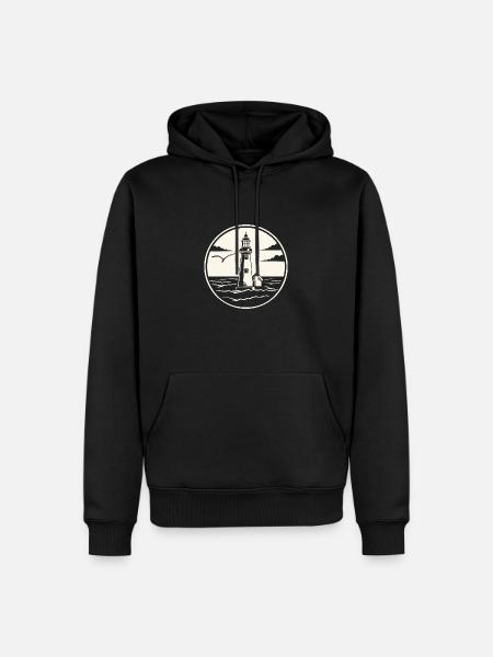 Lighthouse - Men’s Premium Organic Hoodie - black