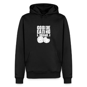 Cookie Eating Funny Baking Cookies Cookie Fans - Sweat à capuche Premium bio Homme - noir - Devant - Nico (187cm)
