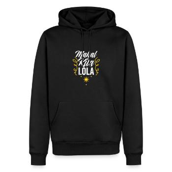 Mahal Kita Lola Awesome Pinoy Pride pour les philippins - Sweat à capuche Premium bio Homme - noir - Devant - Nico (187cm)