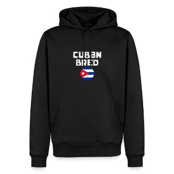 Cuban Bred Awesome Cuban Flag Pan Cubano For The - Men’s Premium Organic Hoodie - black - Front - Nico (187cm)