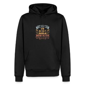 I Can Explain It To You But I Can't Explain It To - Männer Premium Bio Hoodie - Schwarz - Vorne - Nico (187cm)