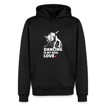 Ich Liebe Es Zu Tanzen - Männer Premium Bio Hoodie - Schwarz - Vorne - Nico (187cm)