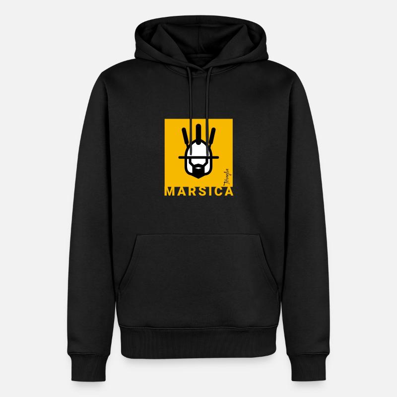 Square Marsica 01 - Sweat à capuche Premium bio Homme - noir