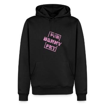 Geschenk für Benny - Männer Premium Bio Hoodie - Schwarz - Vorne - Nico (187cm)