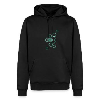 Name Jesse - Männer Premium Bio Hoodie - Schwarz - Vorne - Nico (187cm)