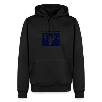 Respektieren Sie Ihre Lieben - Männer Premium Bio Hoodie - Schwarz - Vorne - Nico (187cm)