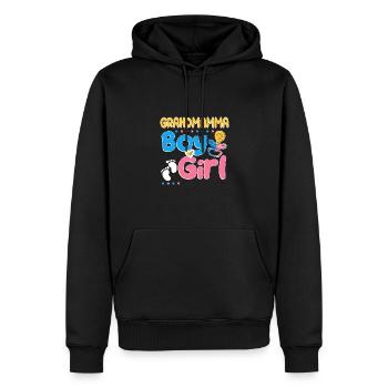 Pink or Blue Grandmamma Loves You Best - Männer Premium Bio Hoodie - Schwarz - Vorne - Nico (187cm)
