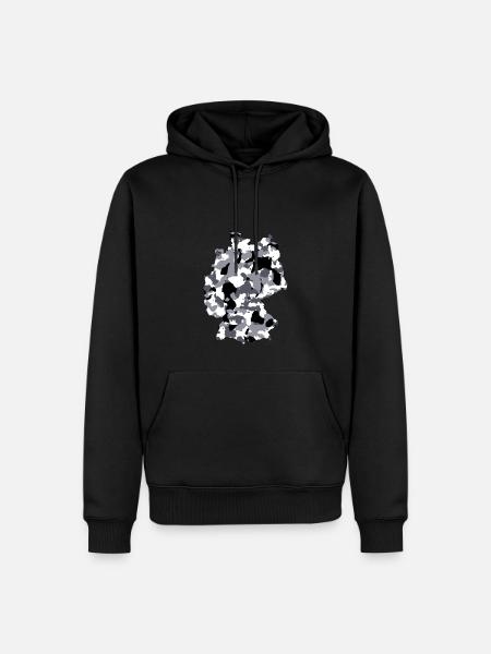 Germany Patriot Camouflage - Men’s Premium Organic Hoodie - black