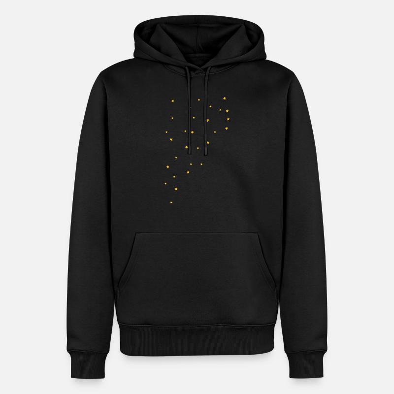 Star, en étoile - Sweat à capuche Premium bio Homme - noir