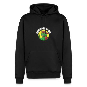 Abuelosaurio Rex I Funny Grandpa T-Rex - Männer Premium Bio Hoodie - Schwarz - Vorne - Nico (187cm)