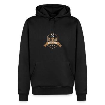 Wooden Spoon Survivor Proud Italian I Survived - Männer Premium Bio Hoodie - Schwarz - Vorne - Nico (187cm)