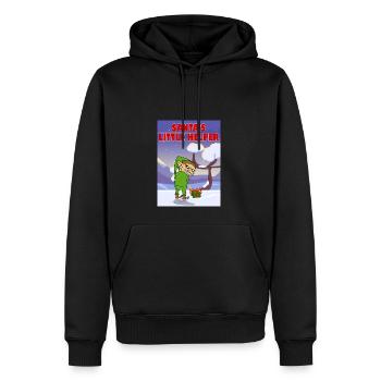 Santa's Little Naughty Helper on Holiday - Men’s Premium Organic Hoodie - black - Front - Nico (187cm)