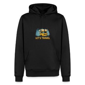 Lets Travel Vacation Traveler Trip Travel Lover - Männer Premium Bio Hoodie - Schwarz - Vorne - Nico (187cm)