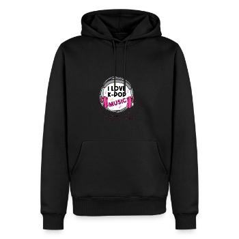 K-Pop-Musik Kpop süchtig Gift - Männer Premium Bio Hoodie - Schwarz - Vorne - Nico (187cm)