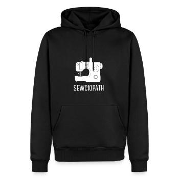 Sewciopath Joker oder Komiker Gift - Männer Premium Bio Hoodie - Schwarz - Vorne - Nico (187cm)