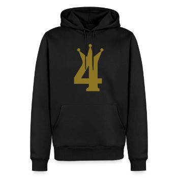 4 krone c1w7 - Männer Premium Bio Hoodie - Schwarz - Vorne - Nico (187cm)