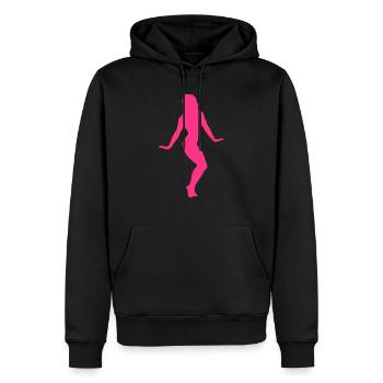 fitness7 bodybuilding woman woman - Men’s Premium Organic Hoodie - black - Front - Nico (187cm)