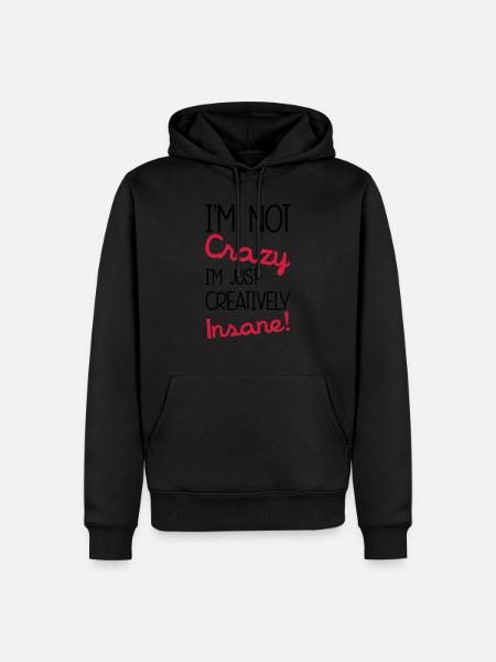 Insane - Men’s Premium Organic Hoodie - black