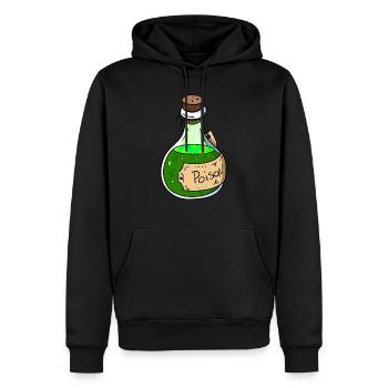 Gift Flasche - Männer Premium Bio Hoodie - Schwarz - Vorne - Nico (187cm)