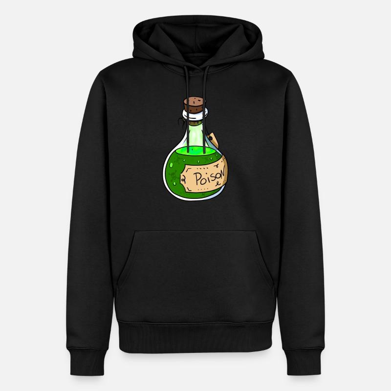 Gift Flasche - Männer Premium Bio Hoodie - Schwarz