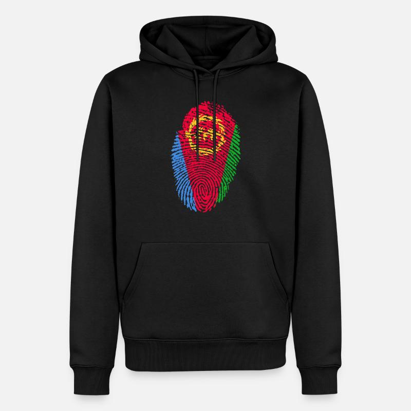 Eritrea - Männer Premium Bio Hoodie - Schwarz