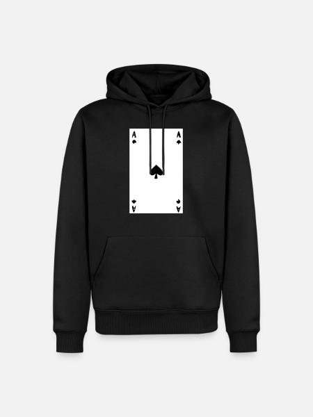 Ace Leaf - Image - Men’s Premium Organic Hoodie - black
