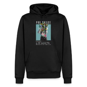 Pro Choice - Frauenrechte - Männer Premium Bio Hoodie - Schwarz - Vorne - Nico (187cm)