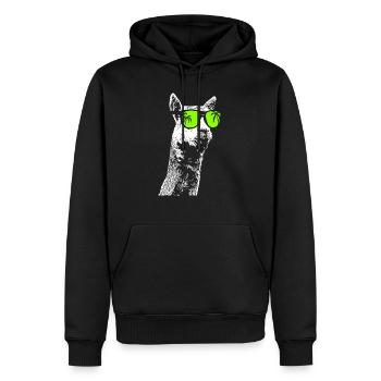 Alpaca Sonnenbrille Alpaca Alpacaliebe Alpacaliebh - Männer Premium Bio Hoodie - Schwarz - Vorne - Nico (187cm)