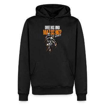 Drecking Und Matschig Geil Motocross Enduro Motorr - Männer Premium Bio Hoodie - Schwarz - Vorne - Nico (187cm)