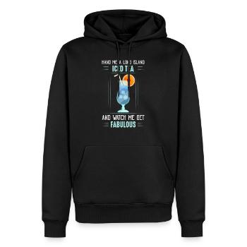 Hand Me A Long Island Iced Tea Alcohol Drinking - Männer Premium Bio Hoodie - Schwarz - Vorne - Nico (187cm)