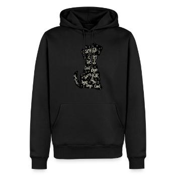 Dogs Lover Vintage Sorry Can't Dogs Bye - Men’s Premium Organic Hoodie - black - Front - Nico (187cm)