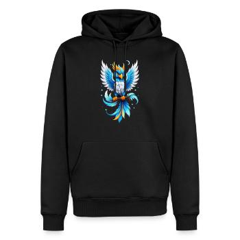 Phönix - Phönix - Feuervogel - Männer Premium Bio Hoodie - Schwarz - Vorne - Nico (187cm)