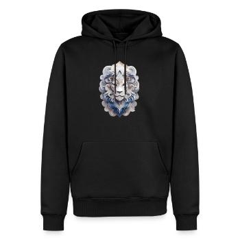 Sternzeichen Löwe - Männer Premium Bio Hoodie - Schwarz - Vorne - Nico (187cm)
