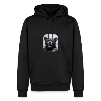 Laughing Tasmanian Devil - Men’s Premium Organic Hoodie - black - Front - Nico (187cm)