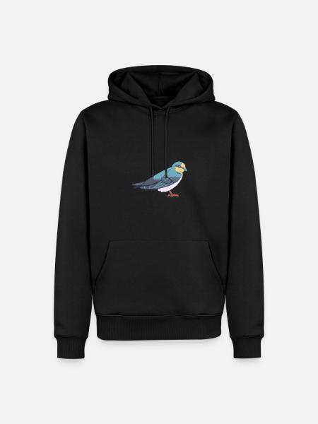 Avaler - Sweat à capuche Premium bio Homme - noir