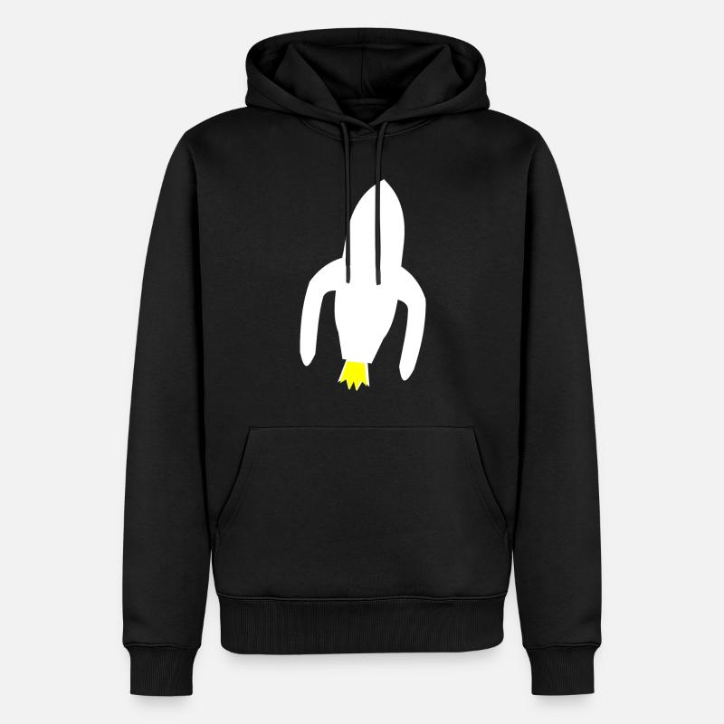Les pionniers de l’espace - Sweat à capuche Premium bio Homme - noir
