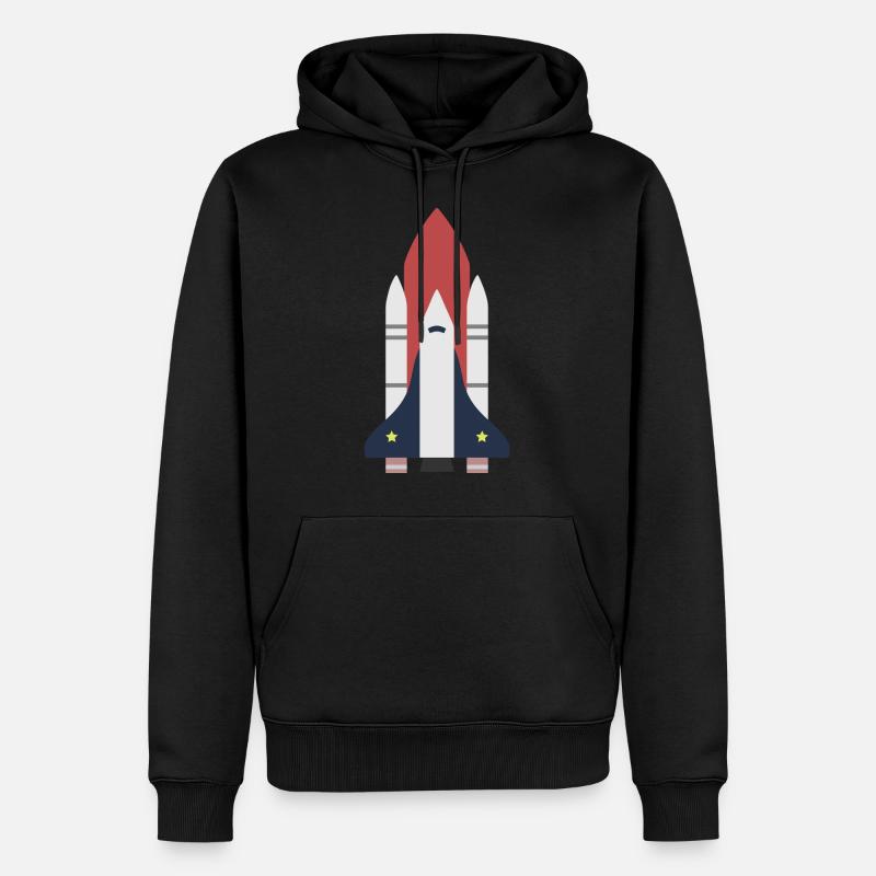Rocket space gift idea - Men’s Premium Organic Hoodie - black