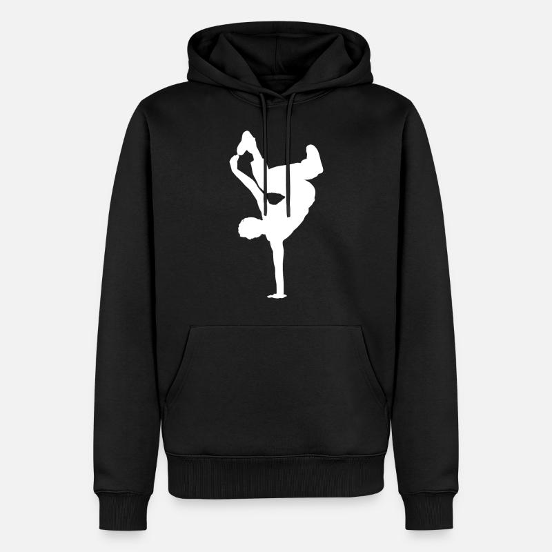Breakdancing Breaking B-Boying B-Girling Hip-Hop - Sweat à capuche Premium bio Homme - noir