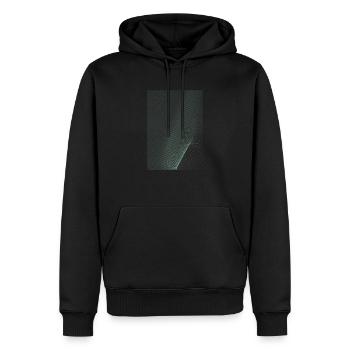 Perspect - Sweat à capuche Premium bio Homme - noir - Devant - Nico (187cm)