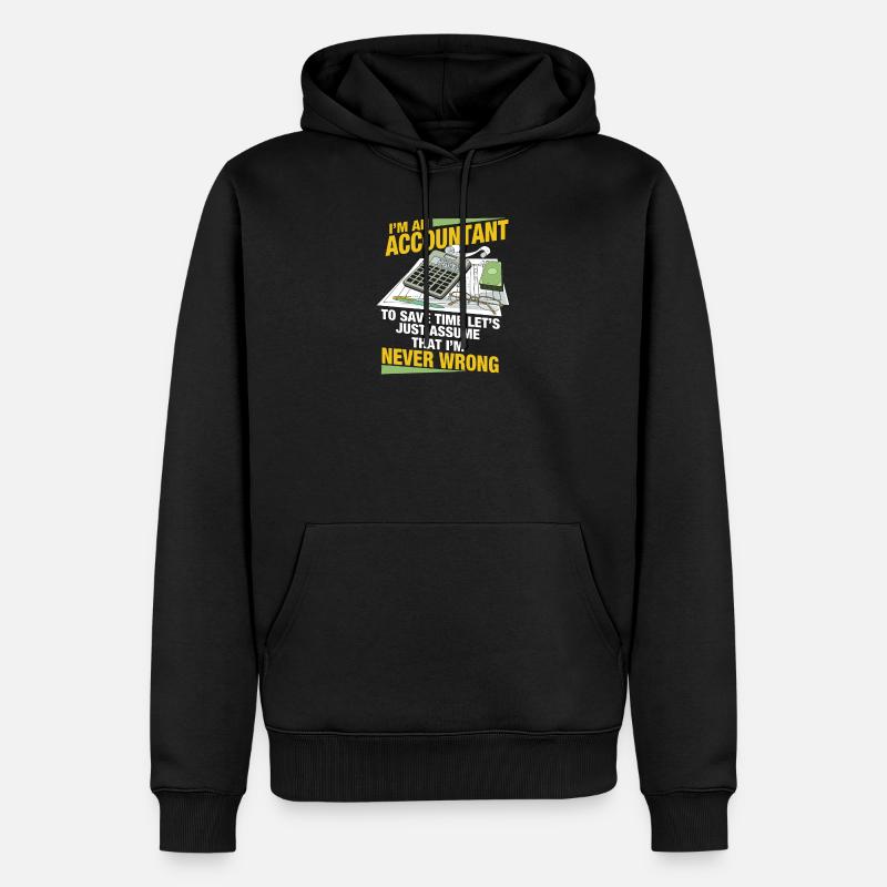 Professionnel des comptes clients - Sweat à capuche Premium bio Homme - noir