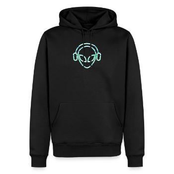 Alien Dj Music Headset Colorful - Männer Premium Bio Hoodie - Schwarz - Vorne - Nico (187cm)