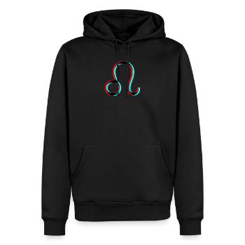 Sternzeichen Löwe Leo - Männer Premium Bio Hoodie - Schwarz - Vorne - Nico (187cm)