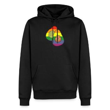 Pride Avocat LGBTQ Cadeau - Sweat à capuche Premium bio Homme - noir - Devant - Nico (187cm)