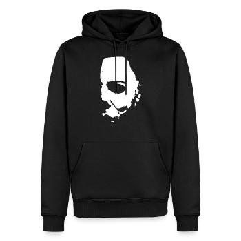Halloween - Männer Premium Bio Hoodie - Schwarz - Vorne - Nico (187cm)