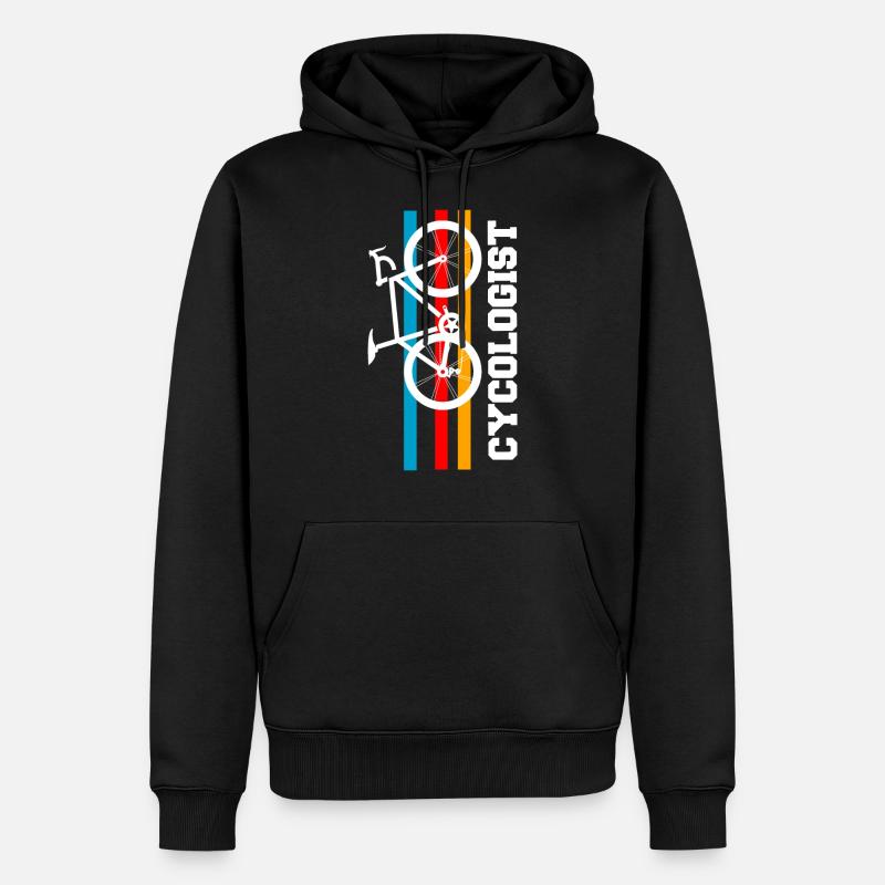 Cycologist - Männer Premium Bio Hoodie - Schwarz