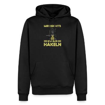 Mir Reichts Ich Geh Häkeln - Männer Premium Bio Hoodie - Schwarz - Vorne - Nico (187cm)