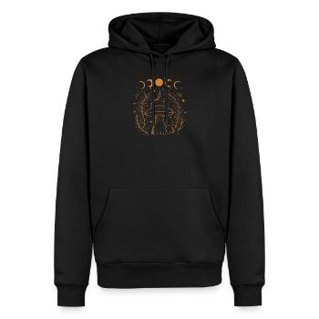 Pilze Mushrooms Goblincore Cottagecore - Männer Premium Bio Hoodie - Schwarz - Vorne - Nico (187cm)