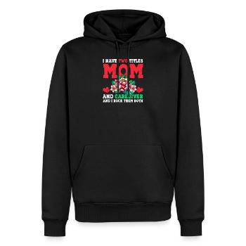 Mother and Caregiver - Männer Premium Bio Hoodie - Schwarz - Vorne - Nico (187cm)